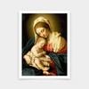 Il Sassoferrato,The Madonna and Child,art prints,Vintage art,canvas wall art,famous art prints,V6040