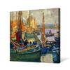 Alexander Robinson,Fishing Boats, Harbour of Zuider Zee,1915,large wall art,framed wall art,canvas wall art,large canvas,M6946,