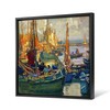 Alexander Robinson,Fishing Boats, Harbour of Zuider Zee,1915,large wall art,framed wall art,canvas wall art,large canvas,M6946,