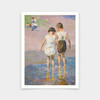 Edward Henry Potthast,Brother and Sister, 1915,art prints,Vintage art,canvas wall art,famous art prints,V5591