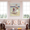 William Kay Blacklock,A Breezy Day at the Seaside,large wall art,framed wall art,canvas wall art,large canvas,M6885