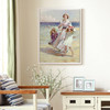 William Kay Blacklock,A Breezy Day at the Seaside,large wall art,framed wall art,canvas wall art,large canvas,M6885