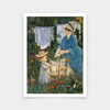 Edouard Manet,Laundry,Mother and child are drying clothes,art prints,Vintage art,canvas wall art,famous art prints,V5576