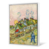 Vincent van Gogh,Houses and Figure,large wall art,framed wall art,canvas wall art,large canvas,M6828