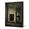 Vilhelm Hammershoi,Interior with the Artist's Easel, 1910,large wall art,framed wall art,canvas wall art,large canvas,M6815