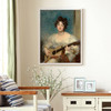 Thomas Lawrence,Portrait of Elizabeth Blake,Lady Wallscourt,Playing a Guitar,large wall art,framed wall art,canvas wall ,large canvas,M6791