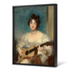 Thomas Lawrence,Portrait of Elizabeth Blake,Lady Wallscourt,Playing a Guitar,large wall art,framed wall art,canvas wall ,large canvas,M6791