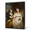 Thomas Lawrence,Portrait of Charlotte and Sarah Carteret-Hardy,large wall art,framed wall art,canvas wall art,large canvas,M6790