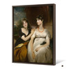 Thomas Lawrence,Portrait of Charlotte and Sarah Carteret-Hardy,large wall art,framed wall art,canvas wall art,large canvas,M6790