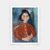 Chaim Soutine,Young Girl in Red Blouse,art prints,Vintage art,canvas wall art,famous art prints,V5465