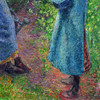 Camille Pissarro,Woman and Child at the Well, Painted in 1882,art prints,Vintage art,canvas wall art,famous art prints,V5445