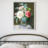 Sarah Bray,A Cut Glass Vase Containing Camelias,large wall art,framed wall art,canvas wall art,large canvas,M6725