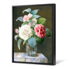 Sarah Bray,A Cut Glass Vase Containing Camelias,large wall art,framed wall art,canvas wall art,large canvas,M6725