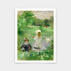 Berthe Morisot,Beside a Lake,art prints,Vintage art,canvas wall art,famous art prints,V5408
