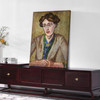 Roger Eliot Fry,Virginia Woolf, Oil On Board,large wall art,framed wall art,canvas wall art,large canvas,M6694