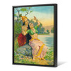 Raja Ravi Varma,Radha Bilas,Radha an Krishna,large wall art,framed wall art,canvas wall art,large canvas,M6673