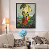 Raja Ravi Varma,Jatayu Vadh,Ravana attacks Jatayu,large wall art,framed wall art,canvas wall art,large canvas,M6666