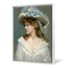 Raimundo de Madrazo y Garreta,Woman in White,Portrait of a beautiful girl,large wall art,framed wall art,canvas wall art,large canvas,M6660