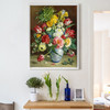 R Klausner,Flowers in a Blue and White Vase,large wall art,framed wall art,canvas wall art,large canvas,M6652