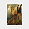 Arnold Bocklin,Ruin By The Sea, 1881,art prints,Vintage art,canvas wall art,famous art prints,V5349