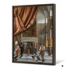 Pieter de Hooch,The Council Chamber in Amsterdam Town Hall,large wall art,framed wall art,canvas wall art,large canvas,M6645