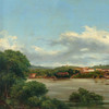 Righini,Cameta,Brazil riverside town landscape,art prints,Vintage art,canvas wall art,famous art prints,V7887