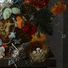 Jan van Huysum,Flower Still Life with Bird's Nest, 1718,art prints,Vintage art,canvas wall art,famous art prints,V6107