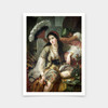 Jean Baptiste Ange Tissier,Odalisque,Portrait of a lady,art prints,Vintage art,canvas wall art,famous art prints,V6118