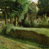 Jean Baptiste Camille  Corot,Outskirts of a village near Beauvais,art prints,Vintage art,canvas wall art,famous art prints,V6122