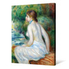 Pierre Auguste Renoir,Bather sitting, 1890,large wall art,framed wall art,canvas wall art,large canvas,M6589