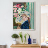 Pierre Auguste Renoir,A French Girl with a Fan,large wall art,framed wall art,canvas wall art,large canvas,M6582