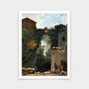 Jean Honore Fragonard,The Falls of Tivoli,art prints,Vintage art,canvas wall art,famous art prints,V6150