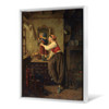 Paul Seignac,Woman and Child Before a Mirror, 1870,large wall art,framed wall art,canvas wall art,large canvas,M6560