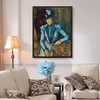 Paul Cezanne,Lady in Blue,large wall art,framed wall art,canvas wall art,large canvas,M6524