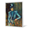 Paul Cezanne,Lady in Blue,large wall art,framed wall art,canvas wall art,large canvas,M6524