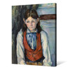 Paul Cezanne,Boy in a Red Vest,large wall art,framed wall art,canvas wall art,large canvas,M6519