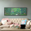 Gustav Klimt,Sunflower,Green garden wall art,Narrow Horizontal Wall Art ,Large Wall Art,Framed Wall Art,Canvas Wall Art,M85