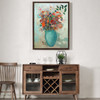 Odilon Redon,Flowers in a Turquoise Vase,large wall art,framed wall art,canvas wall art,large canvas,M6443