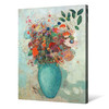 Odilon Redon,Flowers in a Turquoise Vase,large wall art,framed wall art,canvas wall art,large canvas,M6443