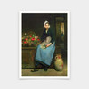 Joseph Bail,The Young Flower Seller, 1882,art prints,Vintage art,canvas wall art,famous art prints,V6257