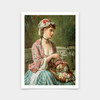 Jules Salles-Wagner,The flower seller,art prints,Vintage art,canvas wall art,famous art prints,V6289