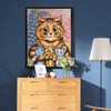 Louis Wain,A Cat with her Kittens,large wall art,framed wall art,canvas wall art,large canvas,M6336