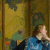 Alfred Stevens,a Duchess ,the Blue Dress,art prints,Vintage art,canvas wall art,famous art prints,V5270