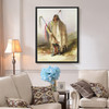 Karl Bodmer,Pehriska Ruhpa Hidatsa Warrior,large wall art,framed wall art,canvas wall art,large canvas,M6295