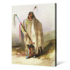 Karl Bodmer,Pehriska Ruhpa Hidatsa Warrior,large wall art,framed wall art,canvas wall art,large canvas,M6295