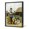 Julien Dupre,In the Farmyard,large wall art,framed wall art,canvas wall art,large canvas,M6292