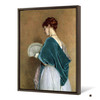 John Dawson Watson,Woman with a Fan Photograph,large wall art,framed wall art,canvas wall art,large canvas,M6214