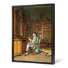 Johann Hamza,The Bibliophile,large wall art,framed wall art,canvas wall art,large canvas,M6194