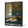 Jean Leon Gerome,The Tiger And The Guardian,large wall art,framed wall art,canvas wall art,large canvas,M6156