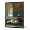 Jean Leon Gerome,The Tiger And The Guardian,large wall art,framed wall art,canvas wall art,large canvas,M6156
